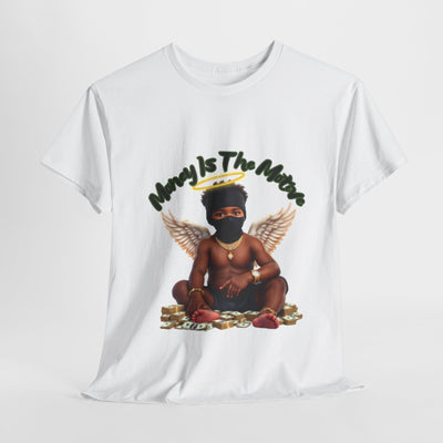 Money Is The Motive Unisex Heavy Cotton Tee - Urban Streetwear for Fashion Enthusiasts
