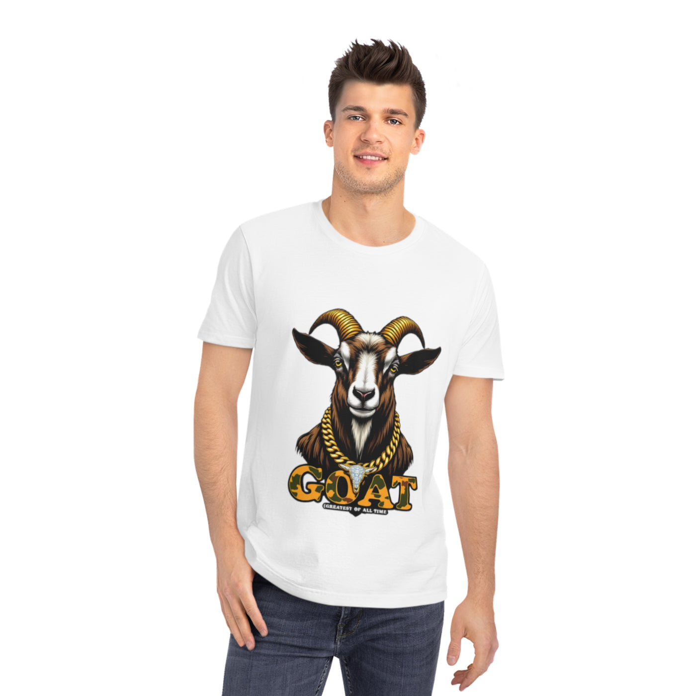 Unisex Rocker Goat T-Shirt | Greatest Of All Time Graphic Tee