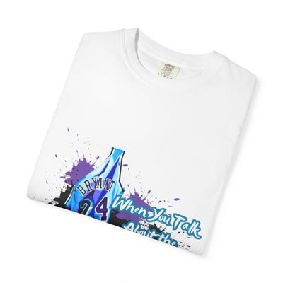 GOAT Unisex Garment-Dyed T-Shirt - Basketball Fan Tee with Dripping Paint Design