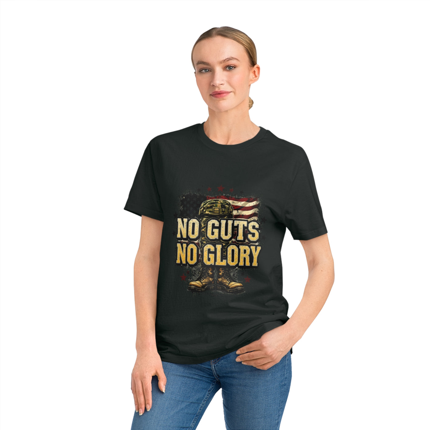 No Guts No Glory Unisex Rocker T-Shirt - Patriotic Graphic Tee