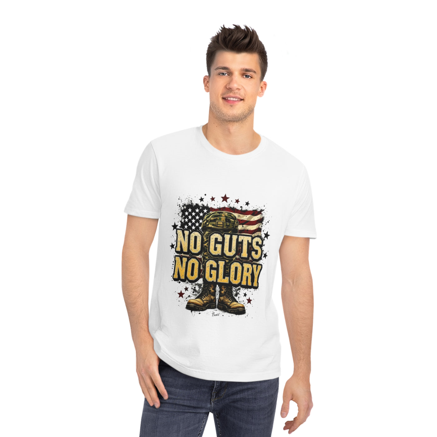 No Guts No Glory Unisex Rocker T-Shirt - Patriotic Graphic Tee