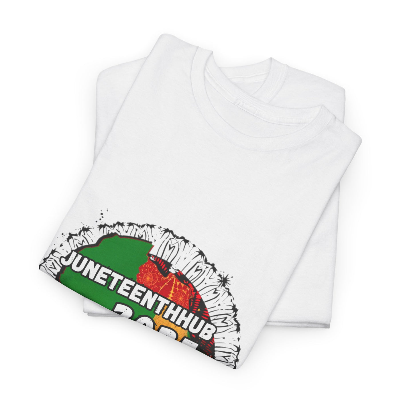 Unisex Heavy Cotton Tee - Juneteenth Hub 2025 Parade & Car Show Design