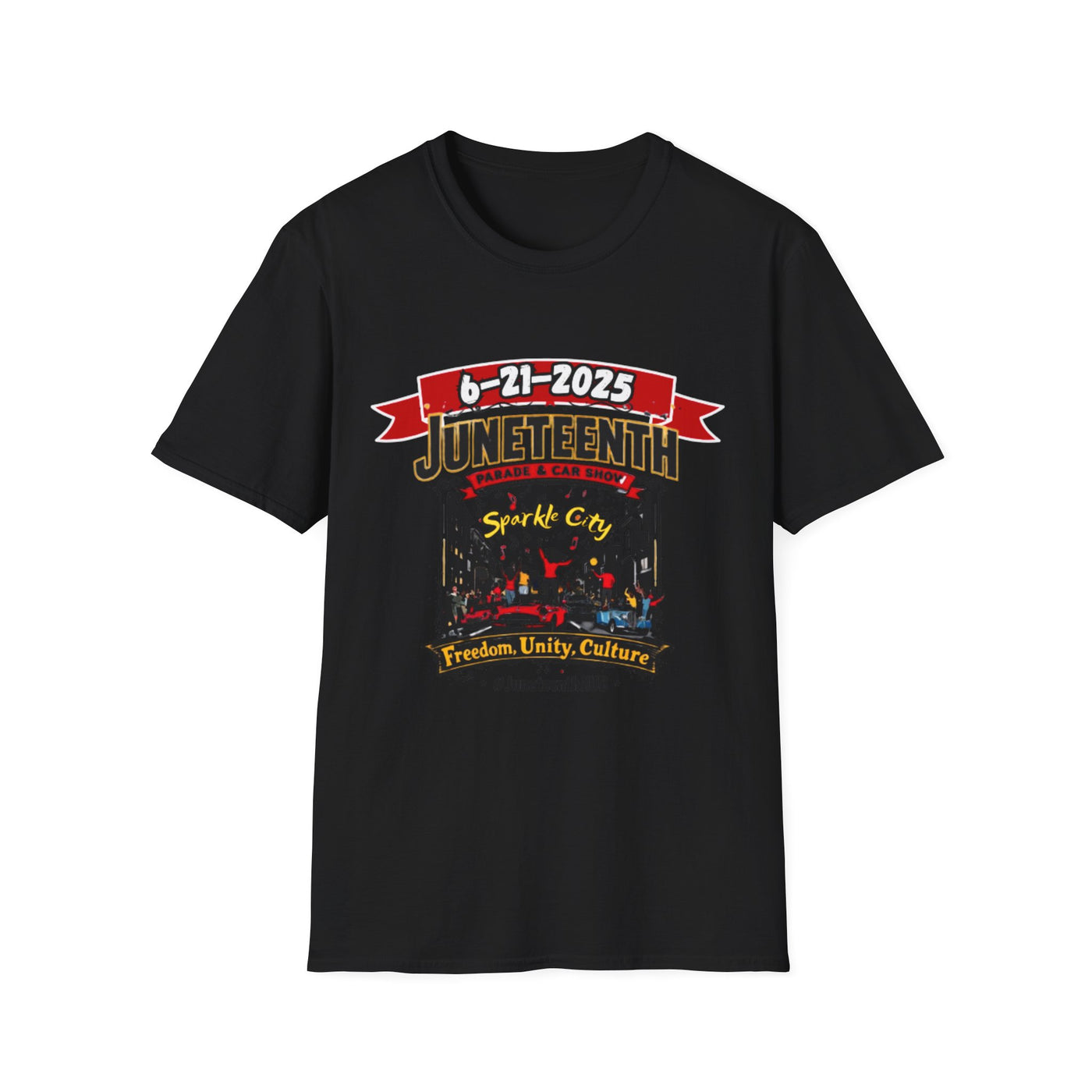 Juneteenth Celebration Unisex Softstyle T-Shirt - Freedom, Unity, Culture