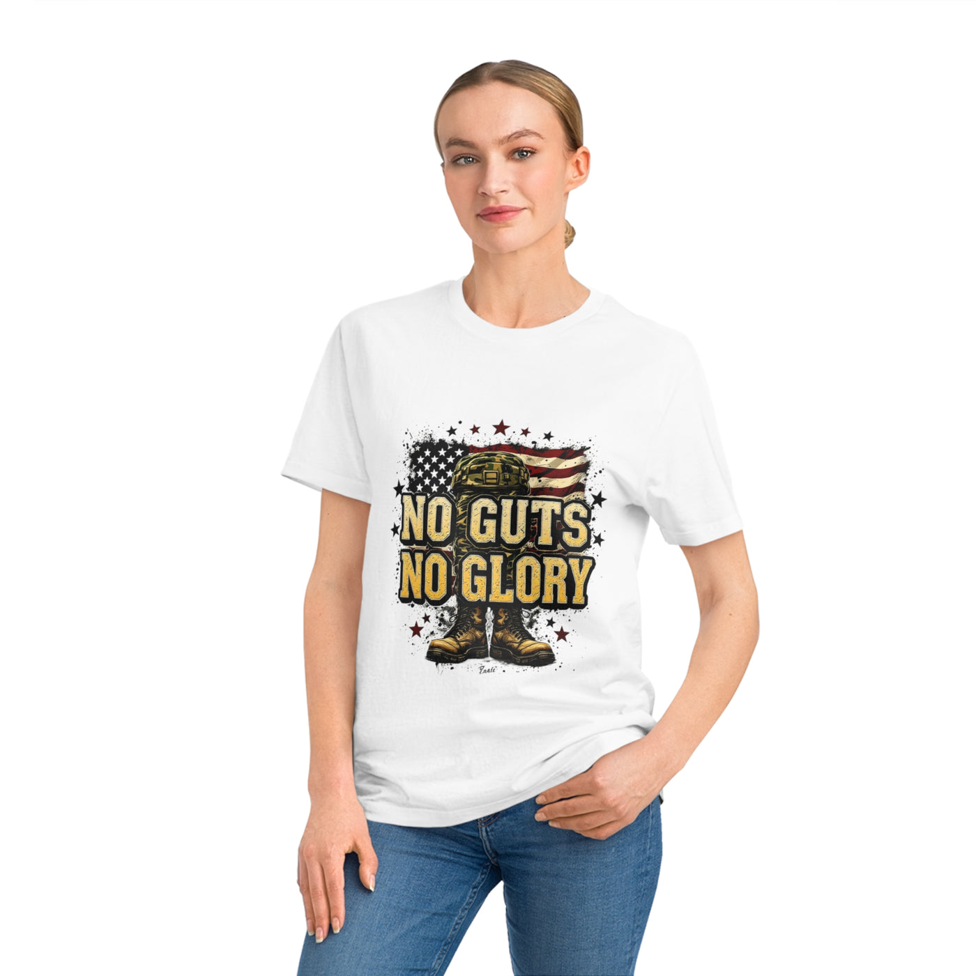 No Guts No Glory Unisex Rocker T-Shirt - Patriotic Graphic Tee