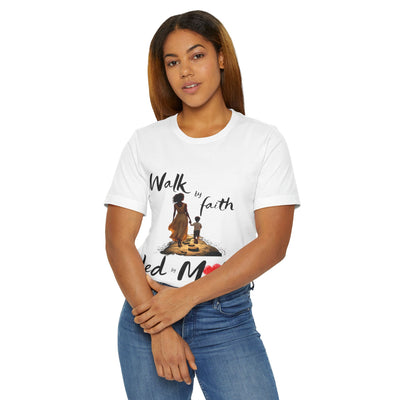 Inspirational 'Walk by Faith' Unisex Jersey T-Shirt - Perfect for Moms