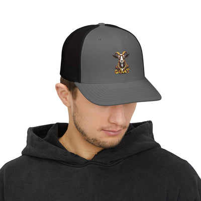 GOAT Embroidered Snapback Trucker Cap – Stylish & Fun Daily Wear