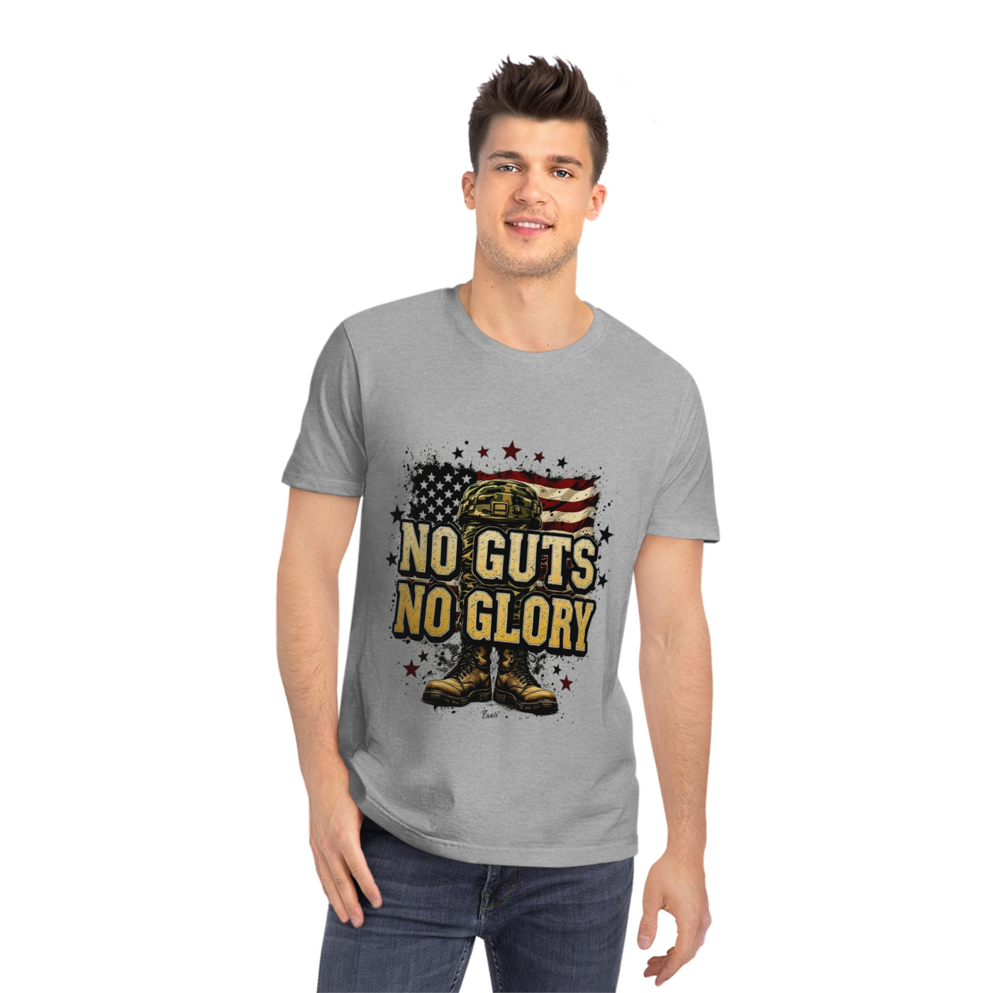 No Guts No Glory Unisex Rocker T-Shirt - Patriotic Graphic Tee